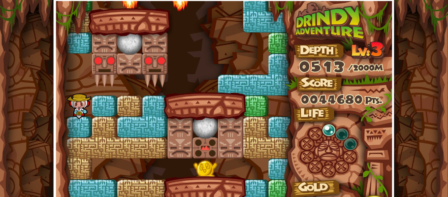 Релизный трейлер экшен-головоломки Mr. DRILLER DrillLand для Switch и PC