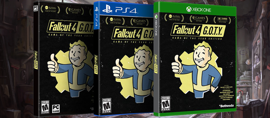 Cамое полное издание Fallout 4: Game of the Year Edition поступит в продажу 26 сентября