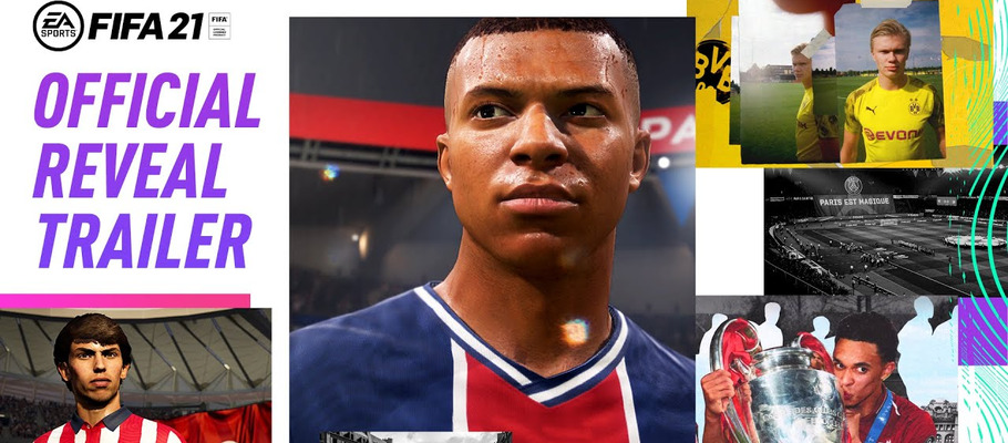 Анонсирующий трейлер FIFA 21. Звездой обложки станет Килиан Мбаппе