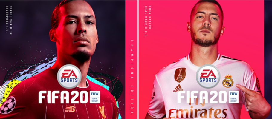 Эден Азар и Вирджил ван Дейк появятся на обложках FIFA 20