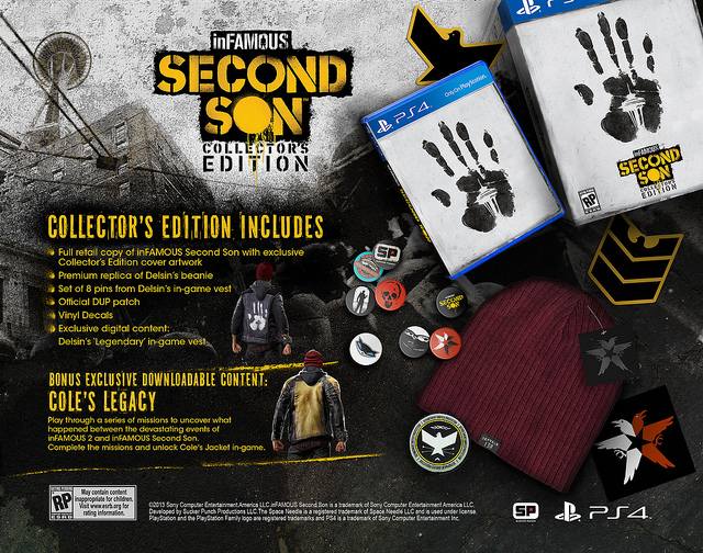 Различные издания inFAMOUS: Second Son для различных регионов PS4 | Stratege
