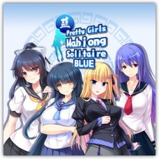 Pretty Girls Mahjong Solitaire - Blue